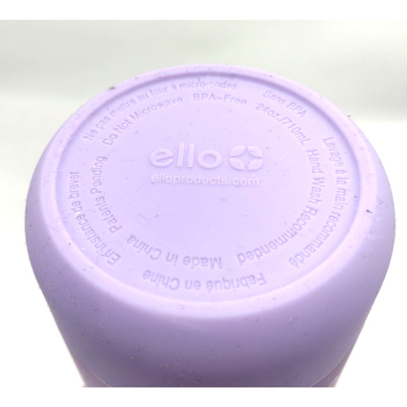 Ello Pop & Fill 24oz Stainless Steel Water Bottle Metallic Purple Color - Picture 4 of 5